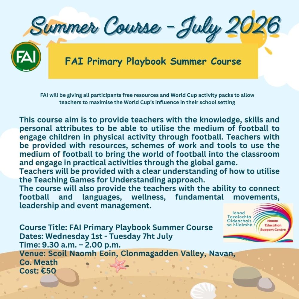 SUM104 FAI Primary Playbook Summer Course